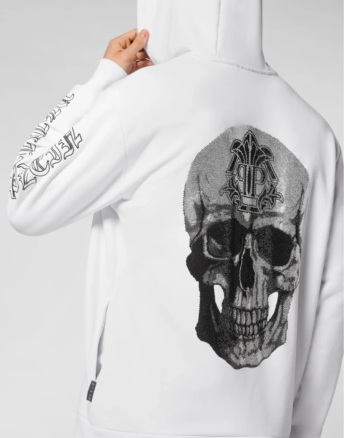 Hoodie sweatshirt Gothic Banner, цвет: Белый