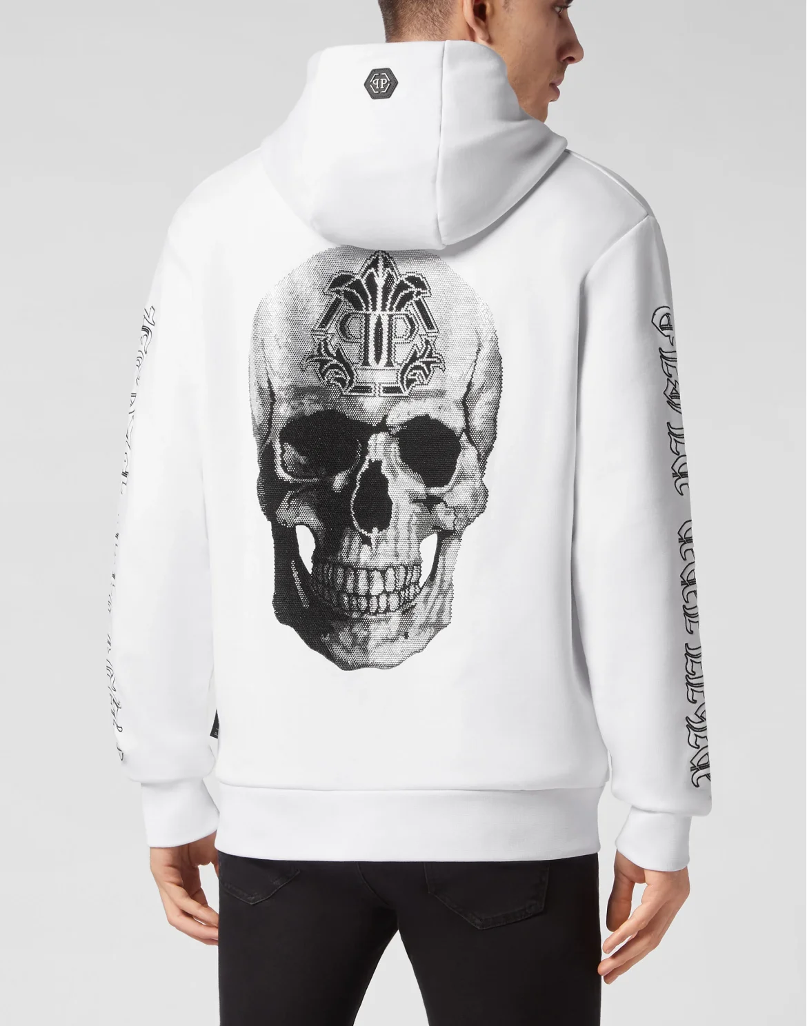 Hoodie sweatshirt Gothic Banner, цвет: Белый