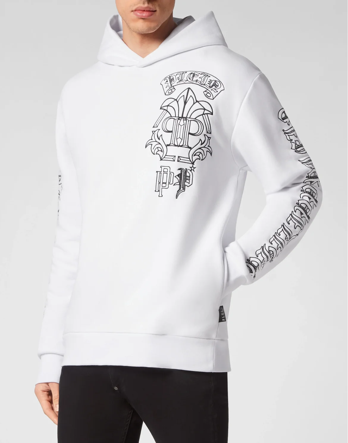 Hoodie sweatshirt Gothic Banner, цвет: Белый