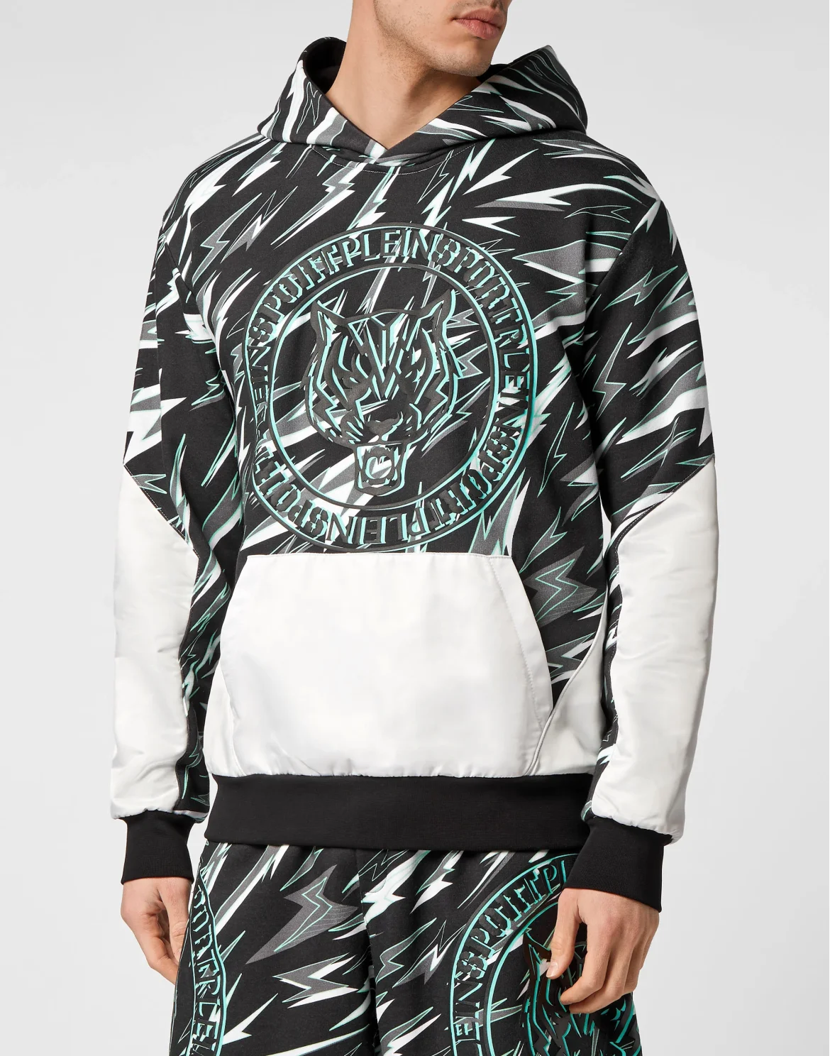 Hoodie Sweatshirt Tiger, цвет: Зеленый