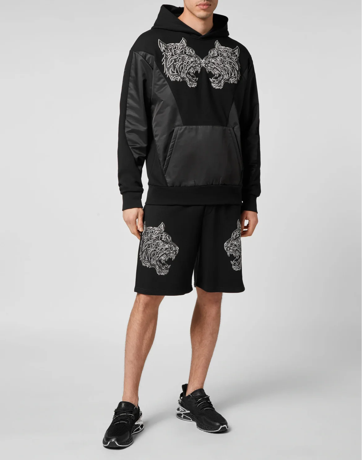 Hoodie Sweatshirt Tiger, цвет: Черный