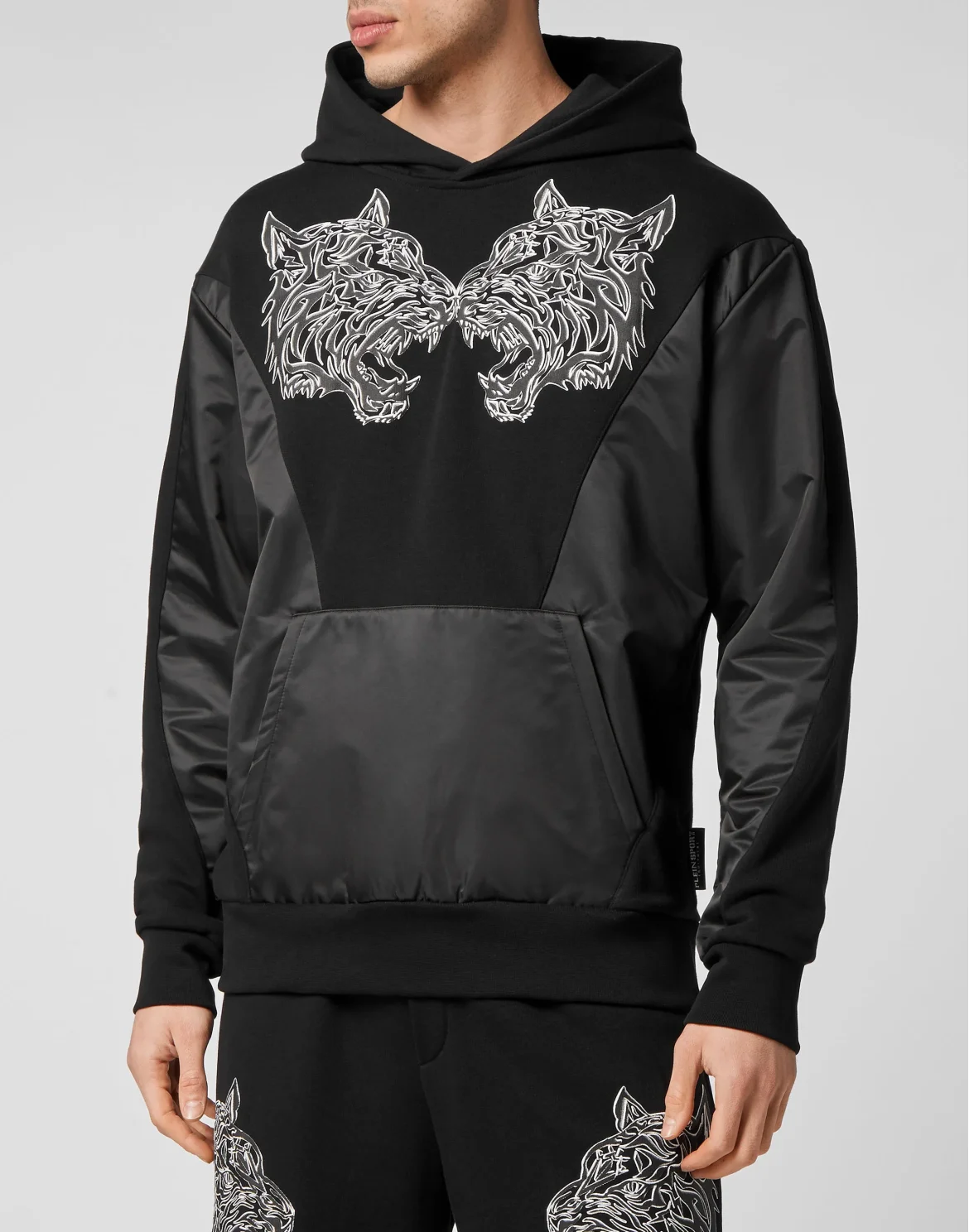 Hoodie Sweatshirt Tiger, цвет: Черный
