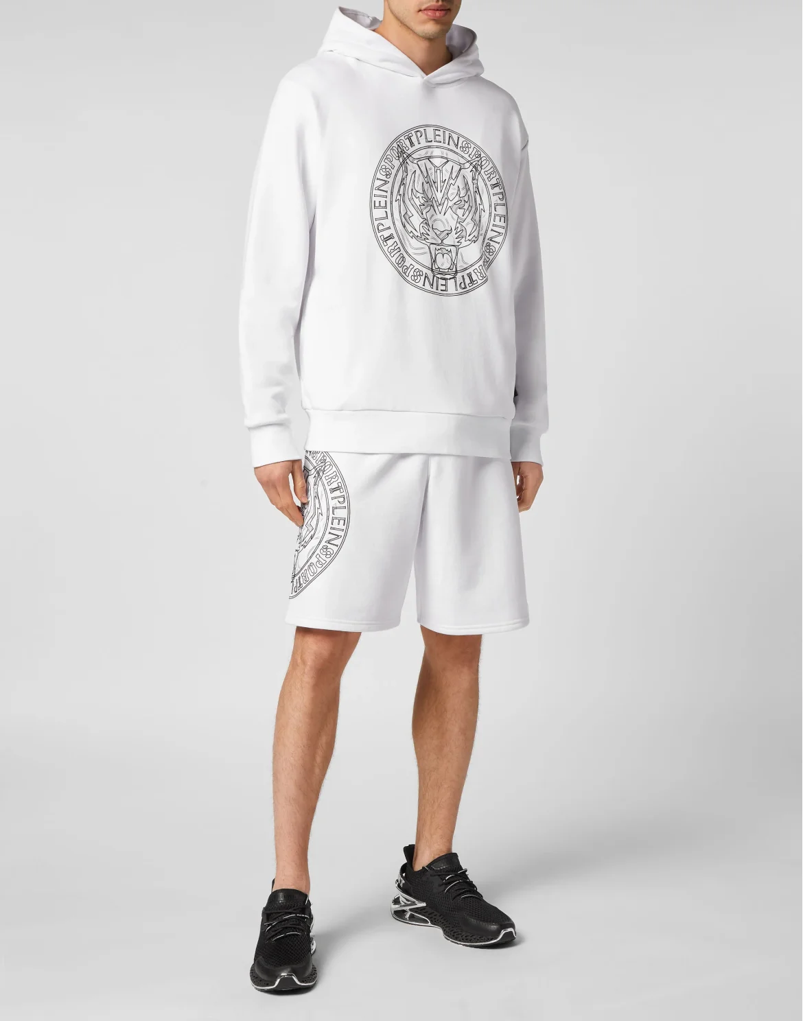 Hoodie Sweatshirt Tiger, цвет: Белый