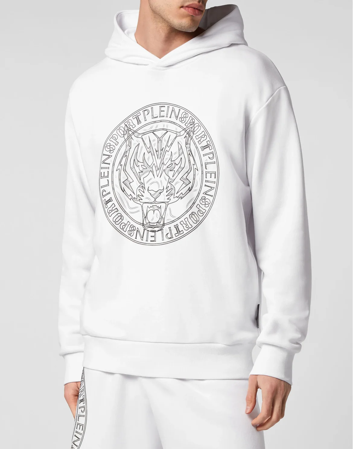 Hoodie Sweatshirt Tiger, цвет: Белый