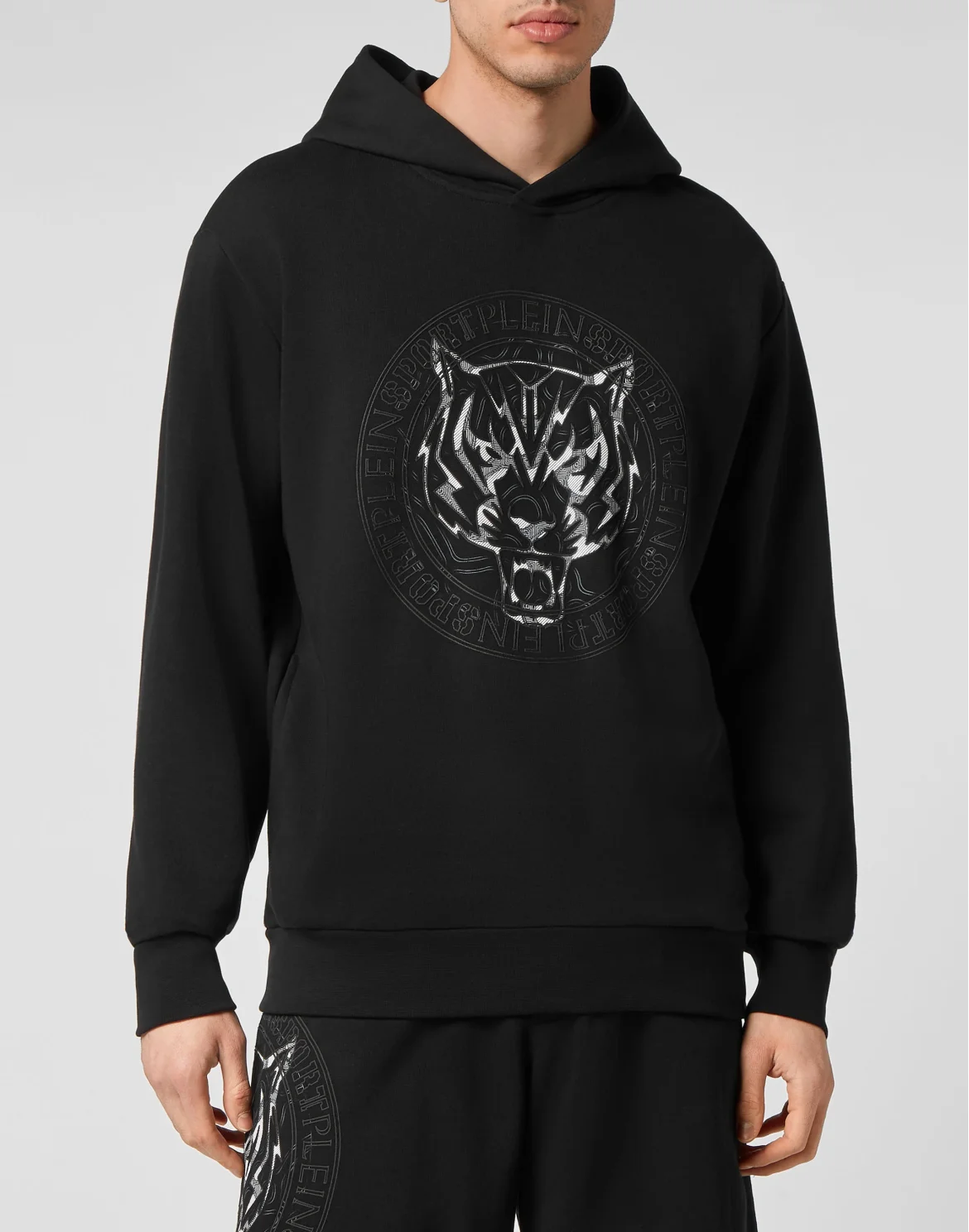 Hoodie Sweatshirt Tiger, цвет: Черный