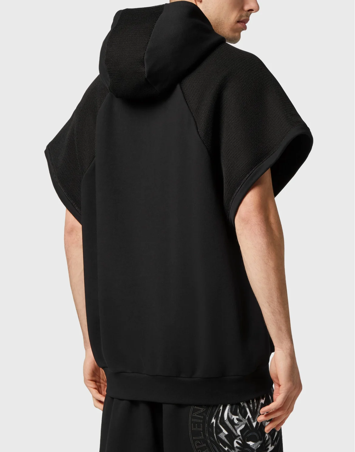 Sleeveless Hoodie Sweatshirt Tiger, цвет: Черный