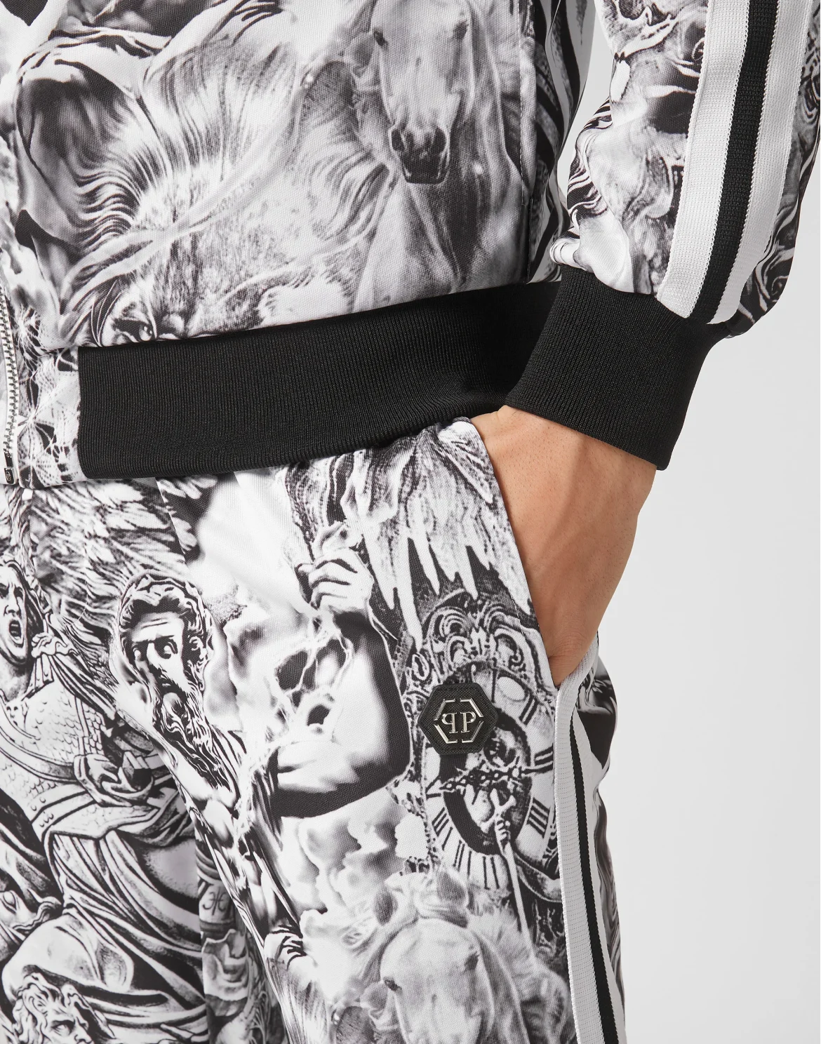 Jogging Tracksuit: Top/Trousers Tattoo, цвет: Белый