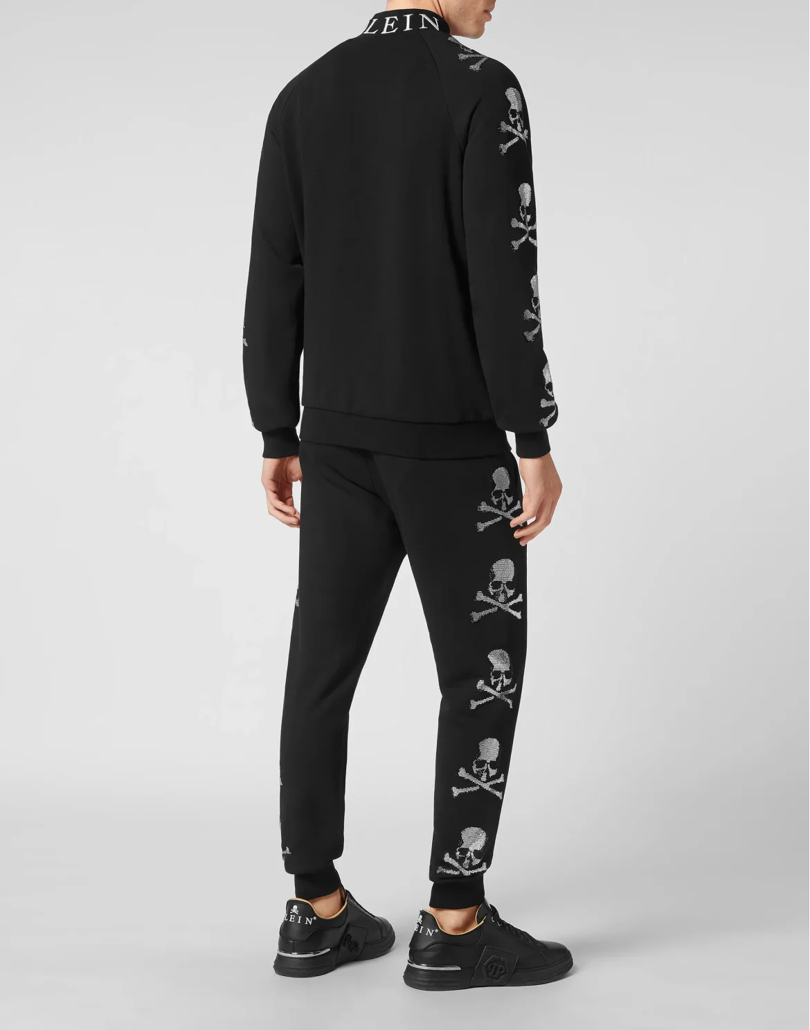 Jogging Tracksuit: Top/Trousers Skull&Bones, цвет: Черный