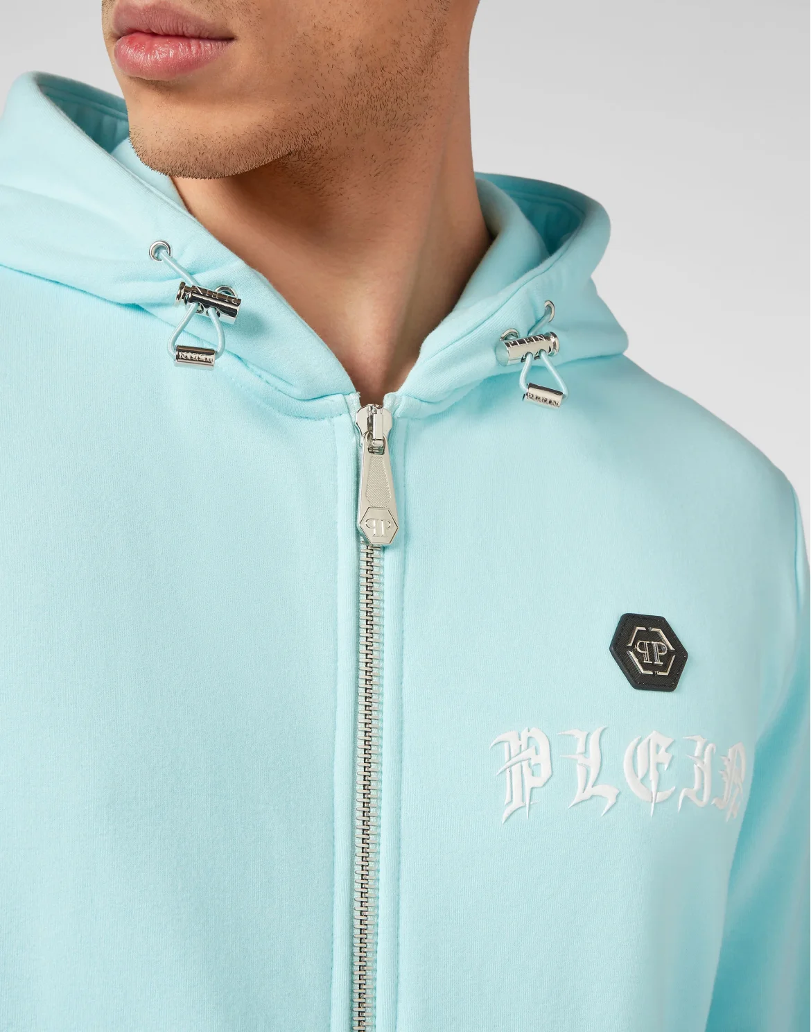 Jogging Tracksuit: Hoodie/Trousers Gothic Plein, цвет: Голубой
