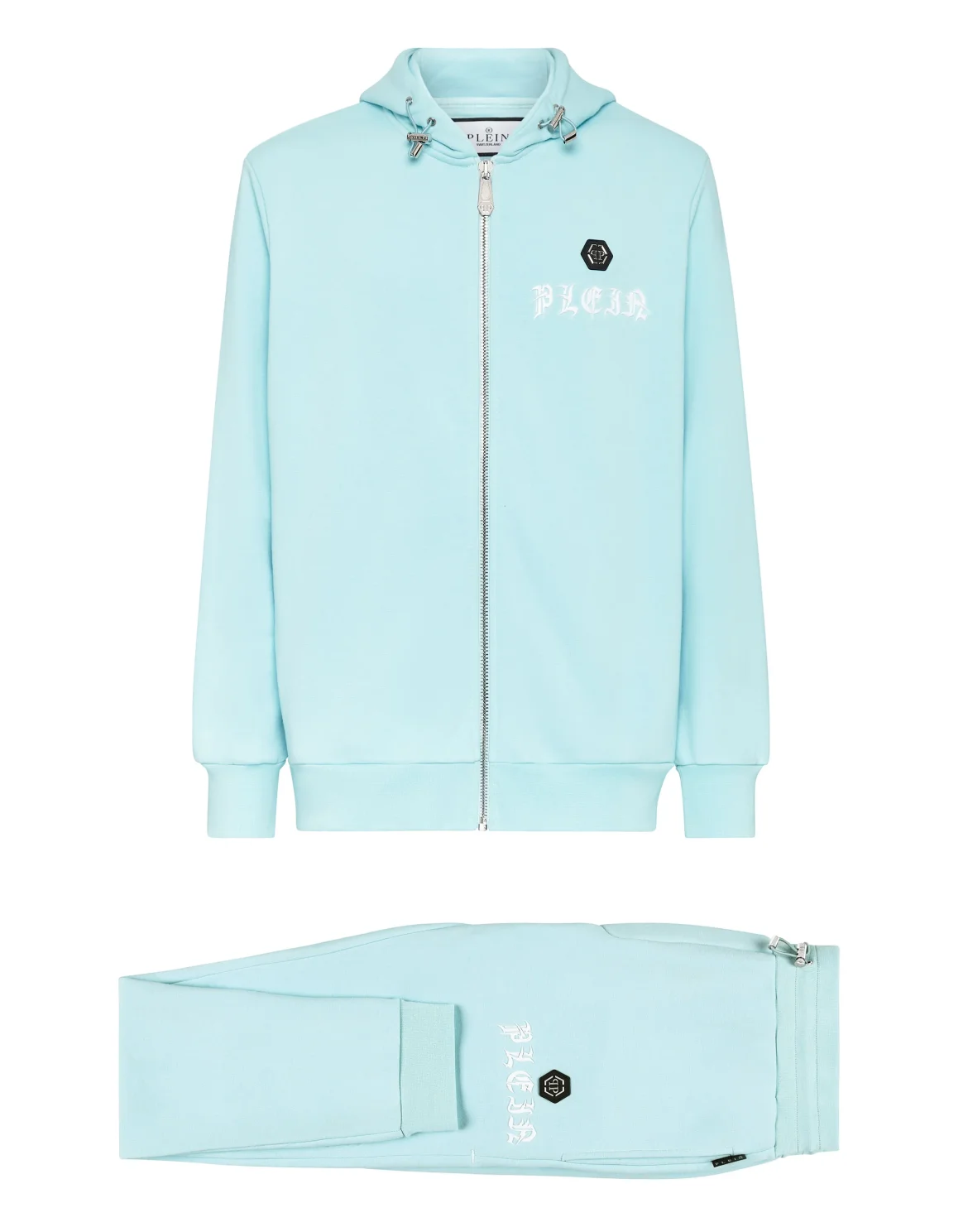Jogging Tracksuit: Hoodie/Trousers Gothic Plein, цвет: Голубой