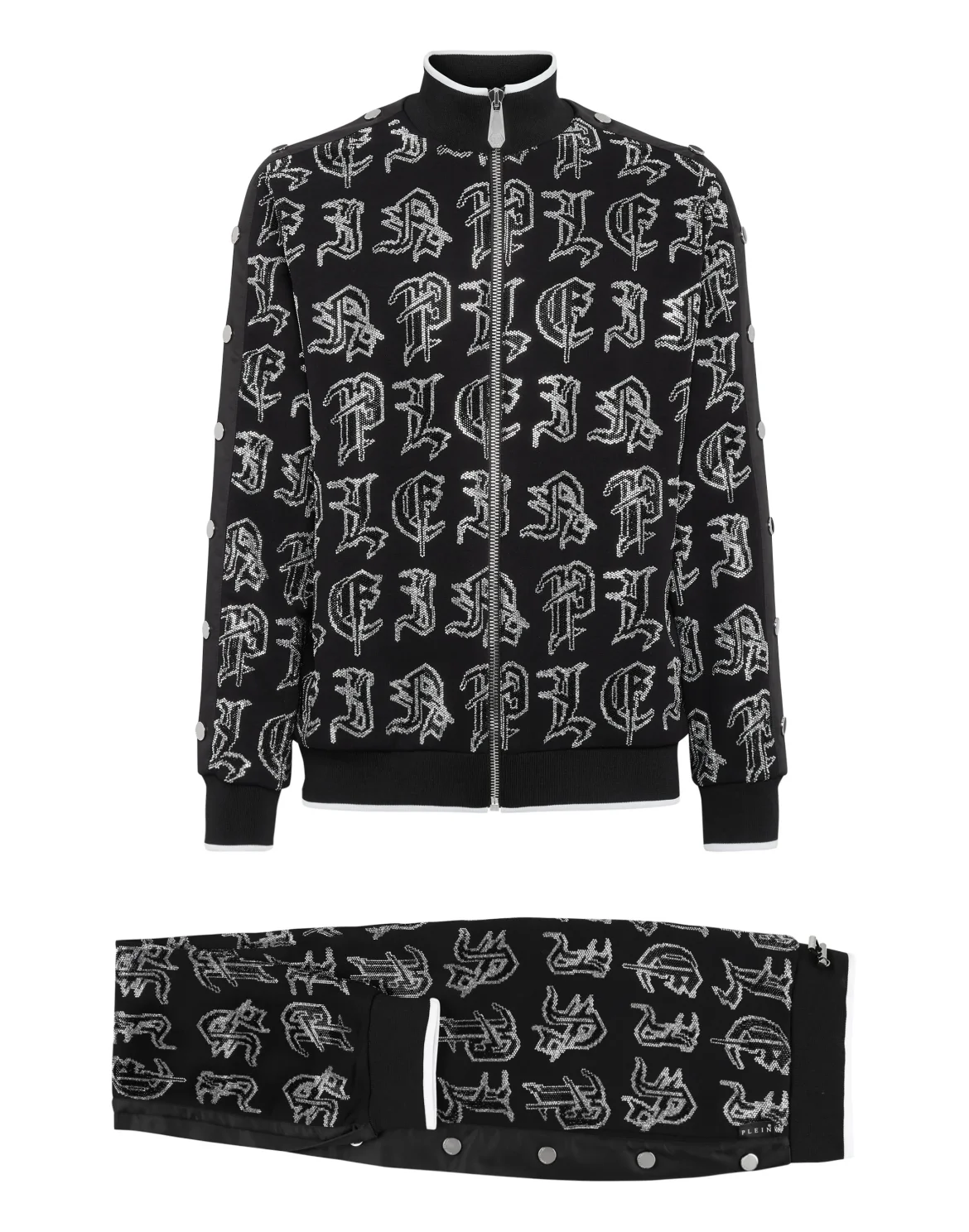 Jogging Tracksuit: Top/Trousers Gothic Plein, цвет: Черный