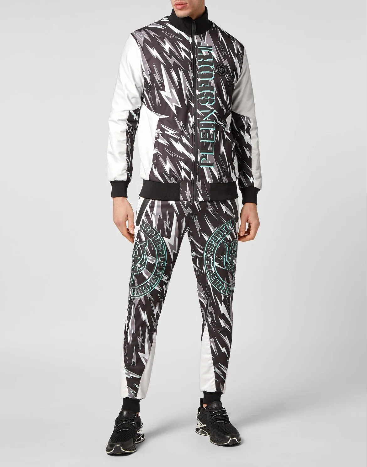 Jogging Tracksuit:Top/Trousers Tiger, цвет: Зеленый