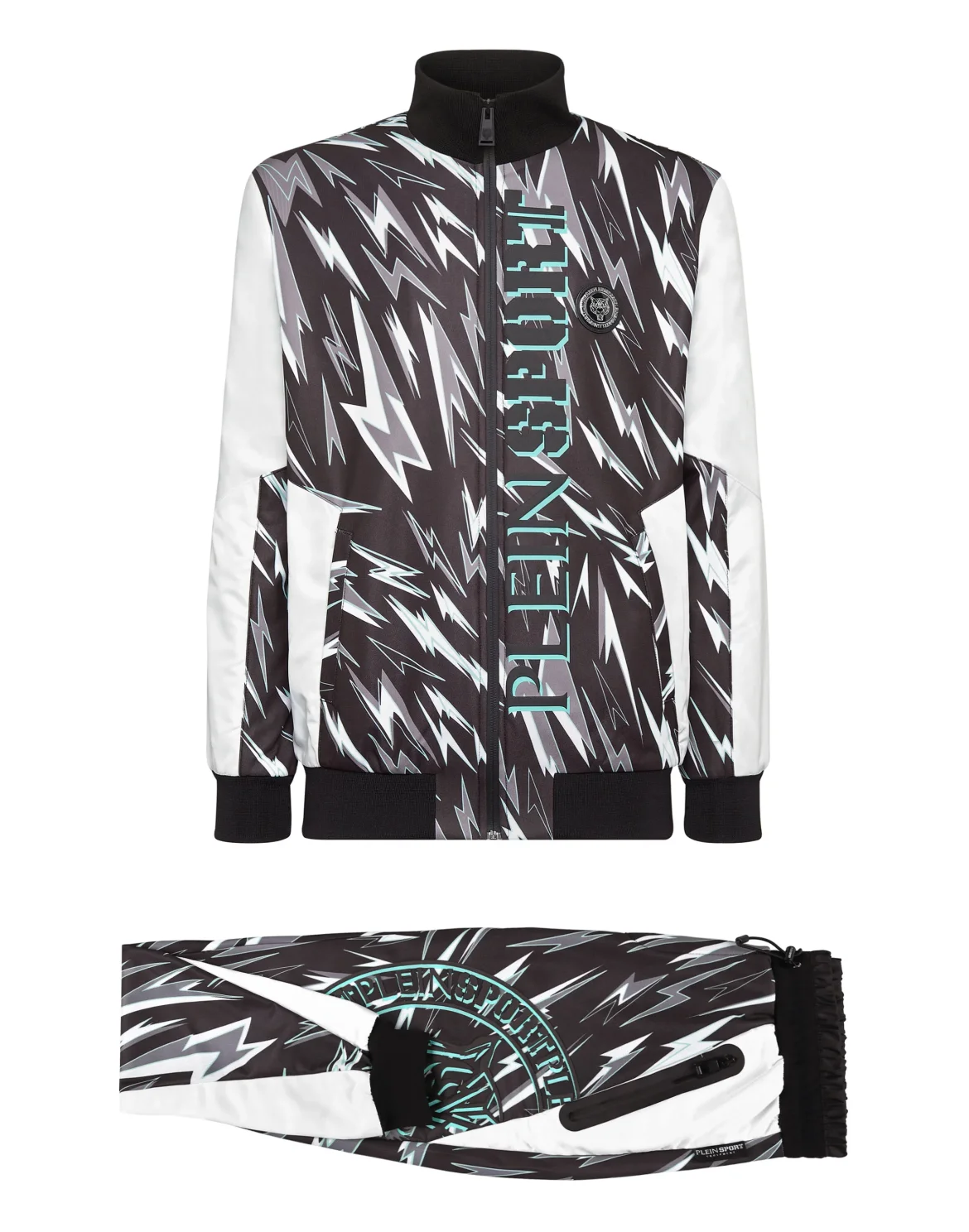 Jogging Tracksuit:Top/Trousers Tiger, цвет: Зеленый