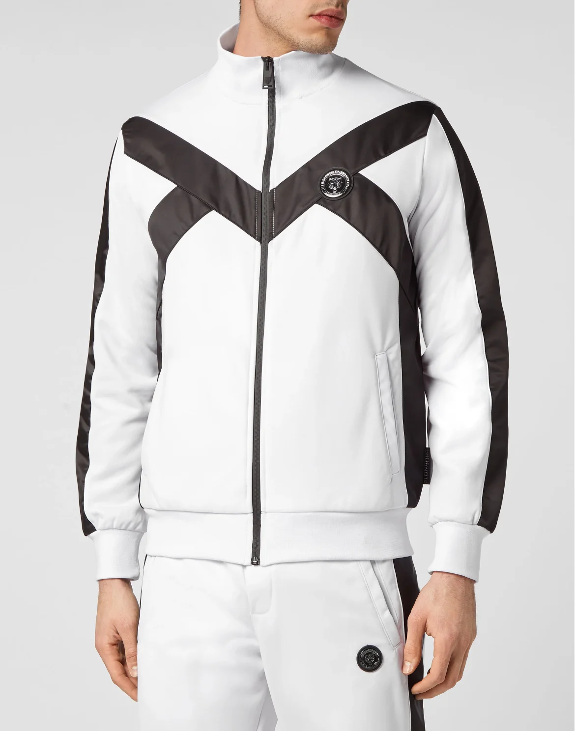Jogging Tracksuit:Top/Trousers Tiger, цвет: Белый