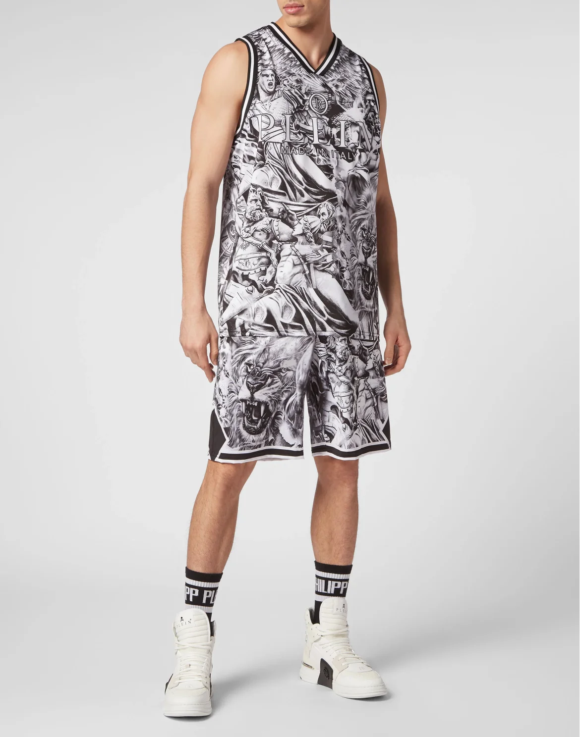 Jogging Suit: Top/Shorts Tattoo, цвет: Белый