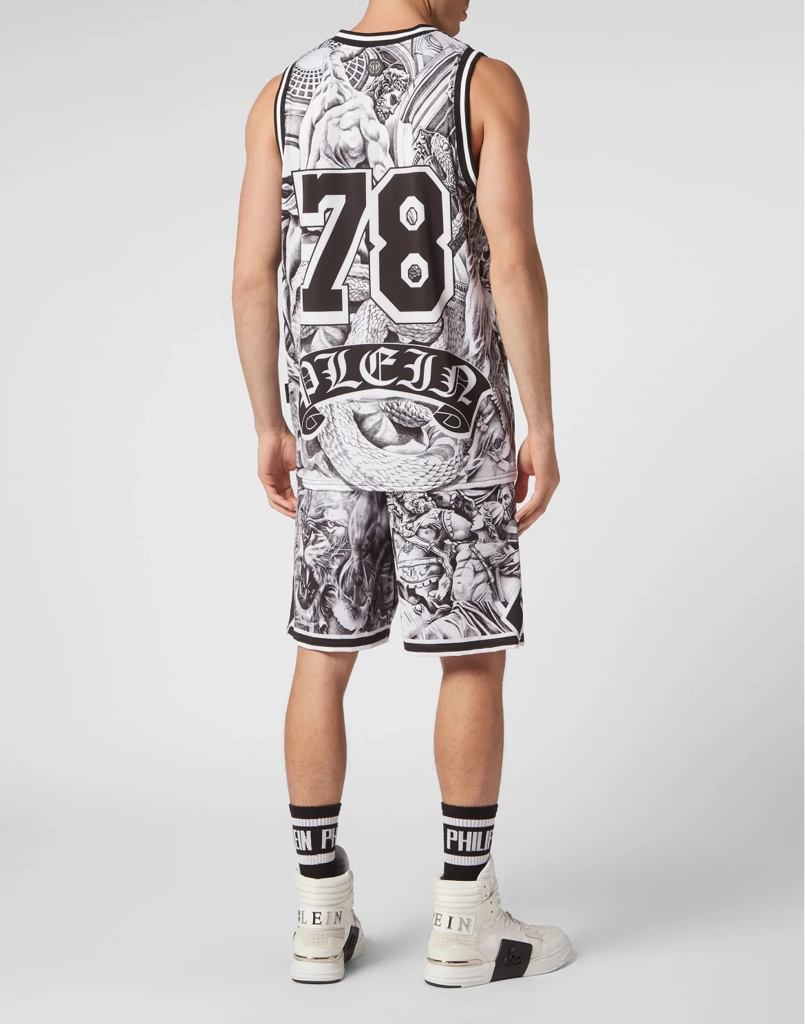 Jogging Suit: Top/Shorts Tattoo, цвет: Белый