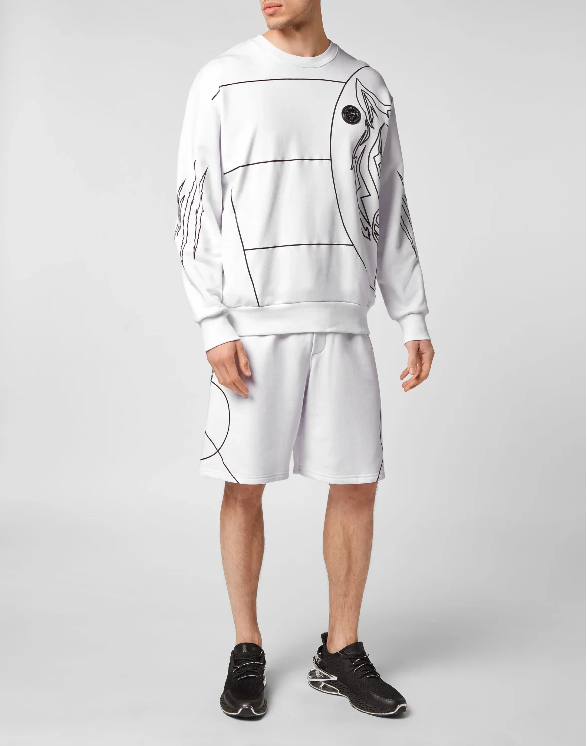 Sweatshirt LS Tiger, цвет: Белый