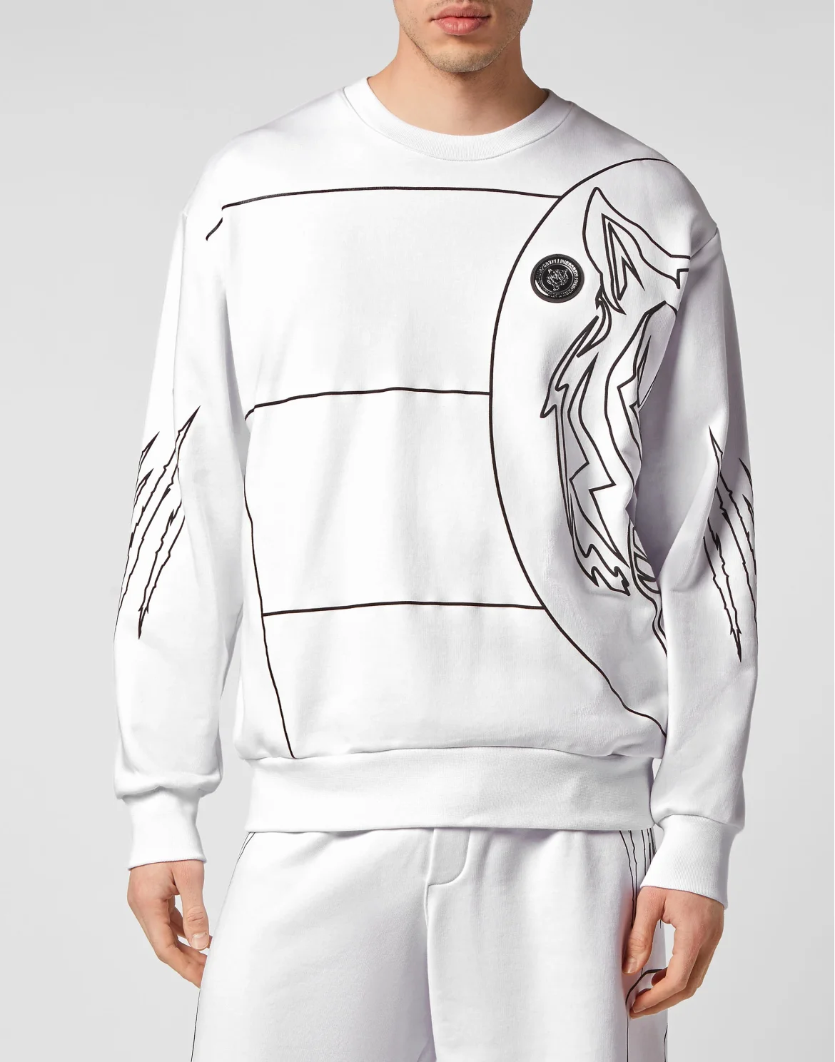 Sweatshirt LS Tiger, цвет: Белый