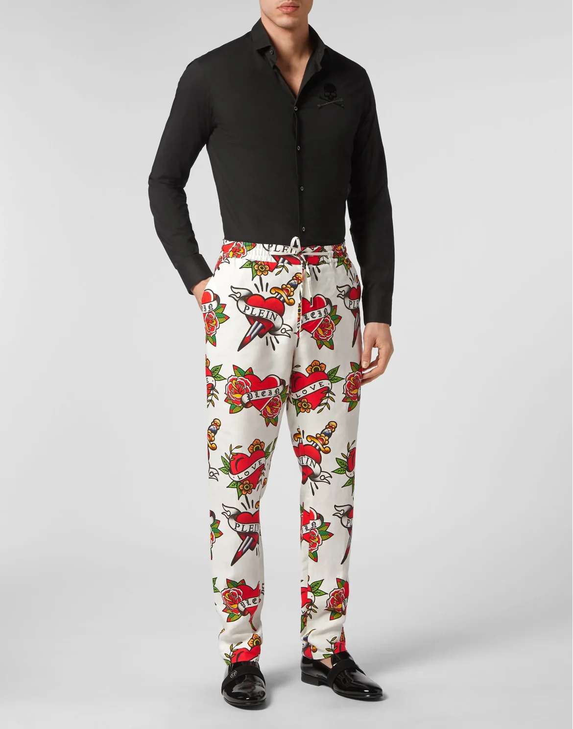 Linen Jogging Trousers Love, цвет: Белый