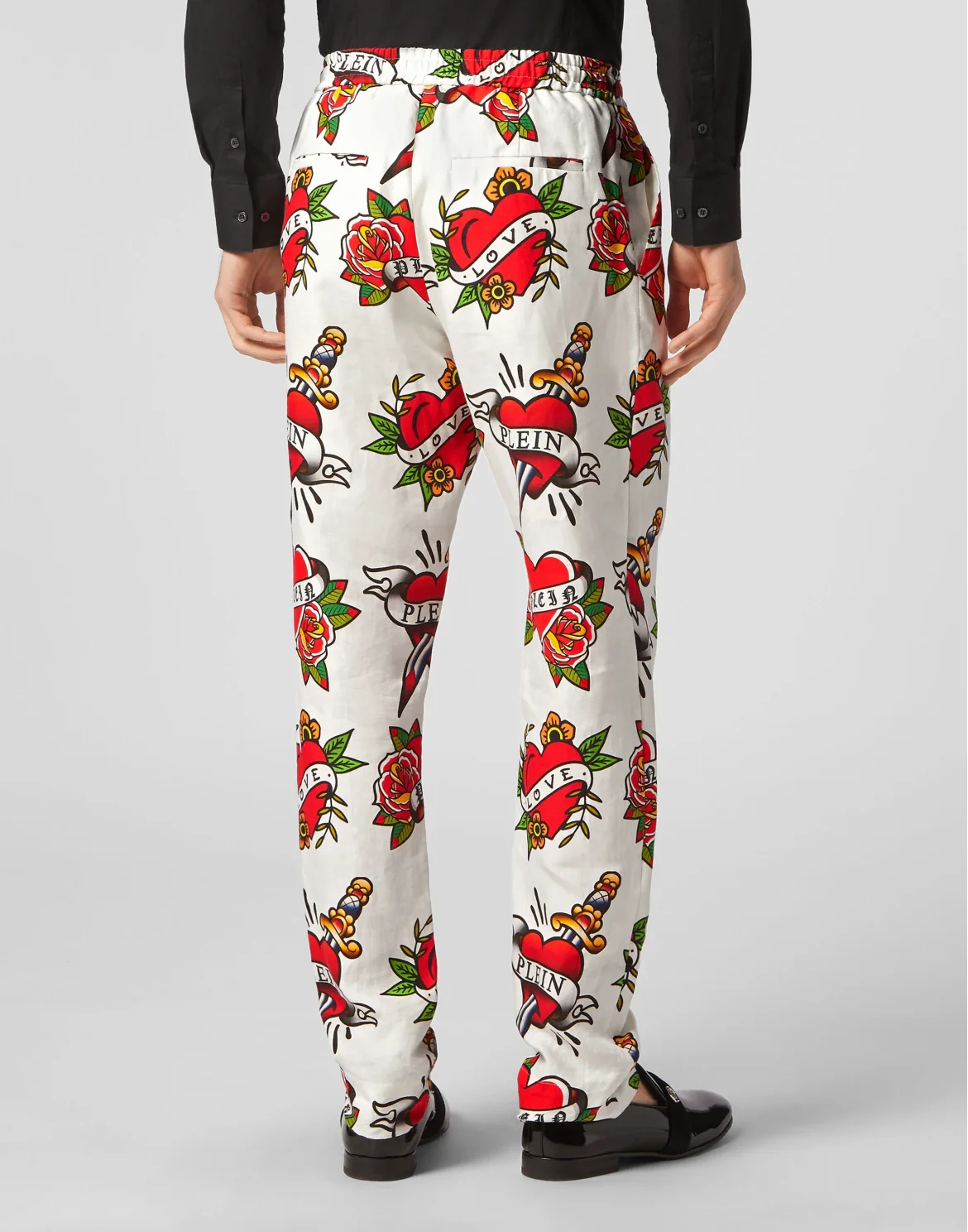 Linen Jogging Trousers Love, цвет: Белый