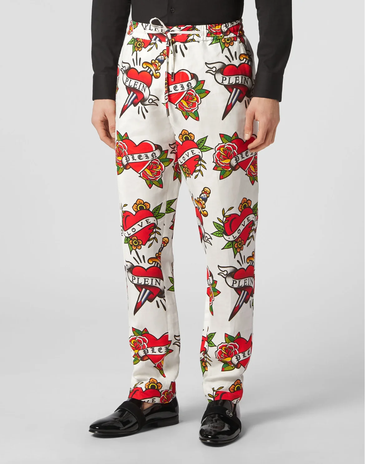 Linen Jogging Trousers Love, цвет: Белый