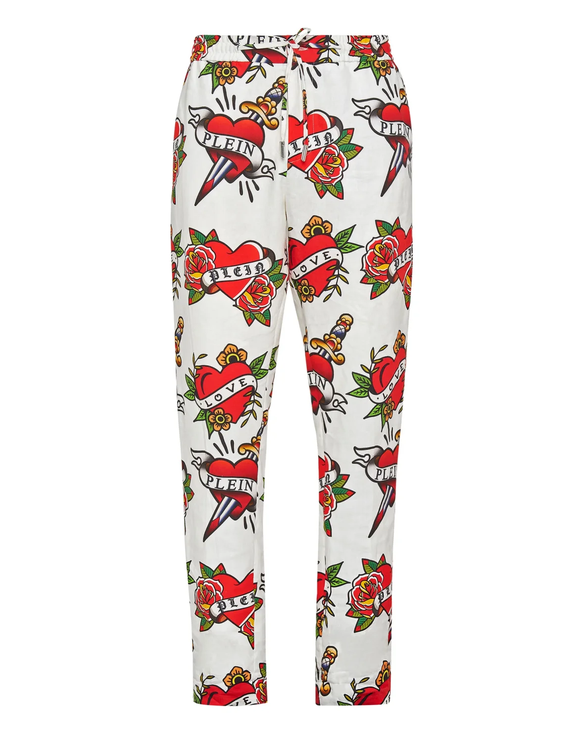 Linen Jogging Trousers Love, цвет: Белый