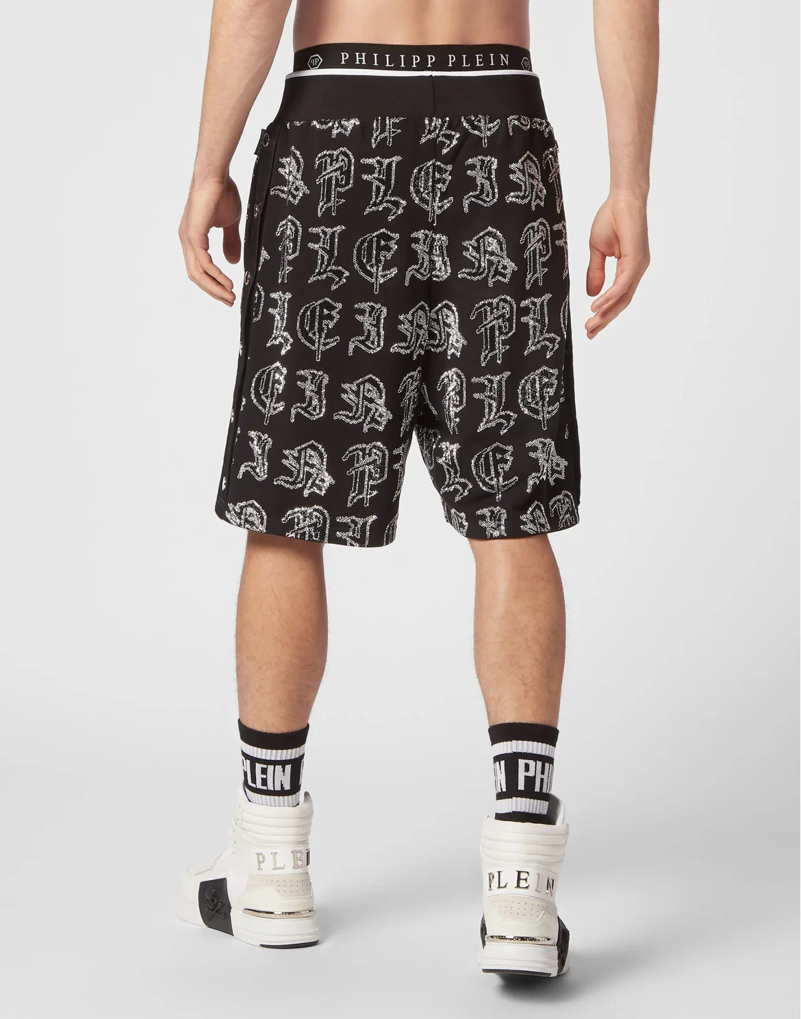 Jogging Shorts Gothic Plein, цвет: Черный