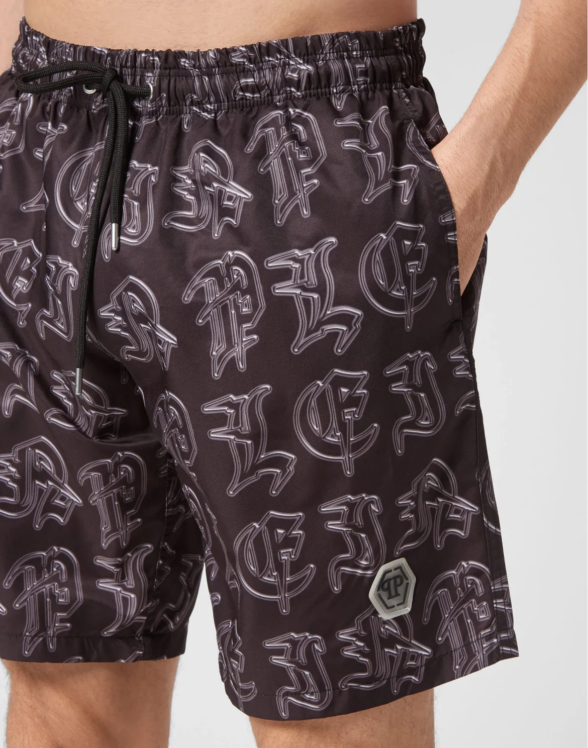 Swim Shorts Gothic Plein, цвет: Черный