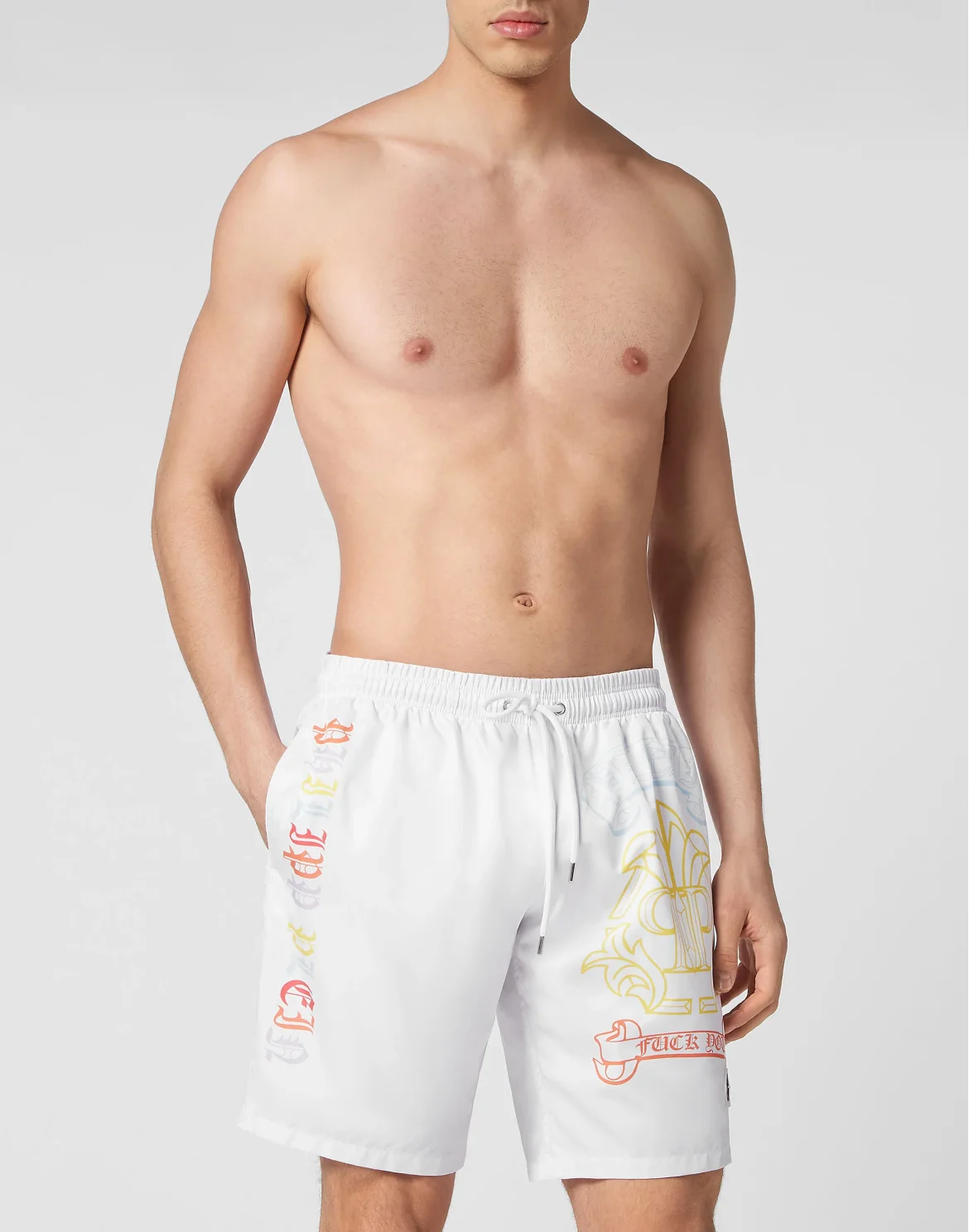 Swim-Trunks Gothic Banner, цвет: Белый