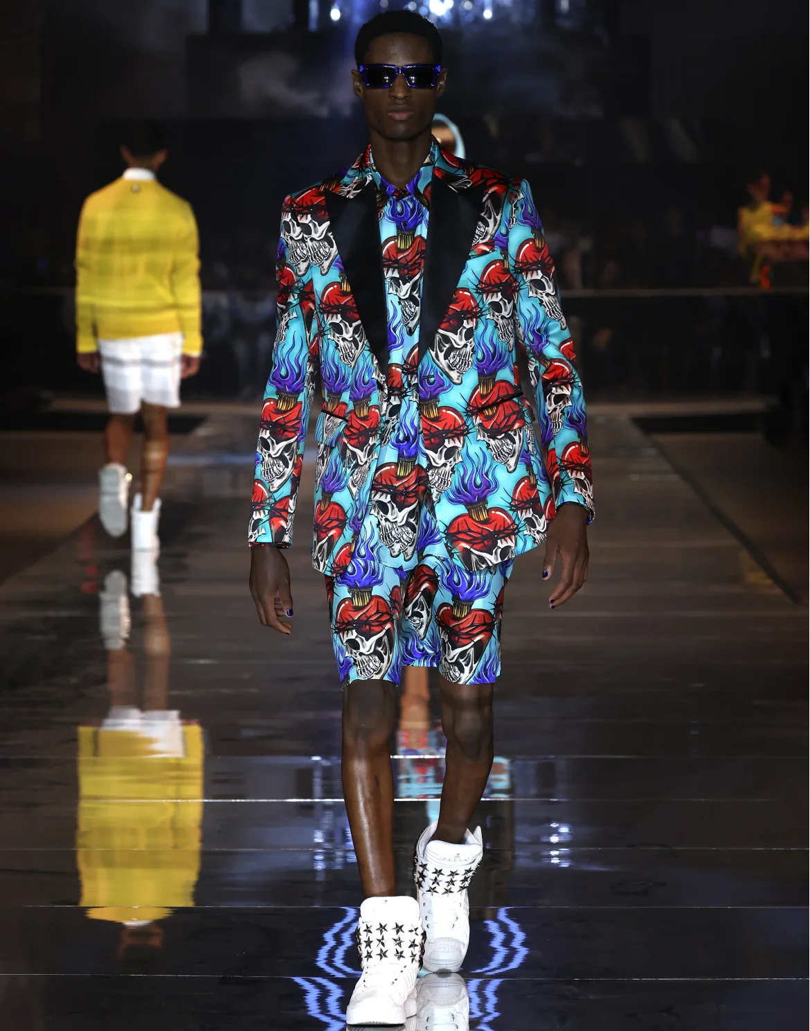 Satin Blazer Lord Fit Love Tattoo, цвет: Бирюзовый