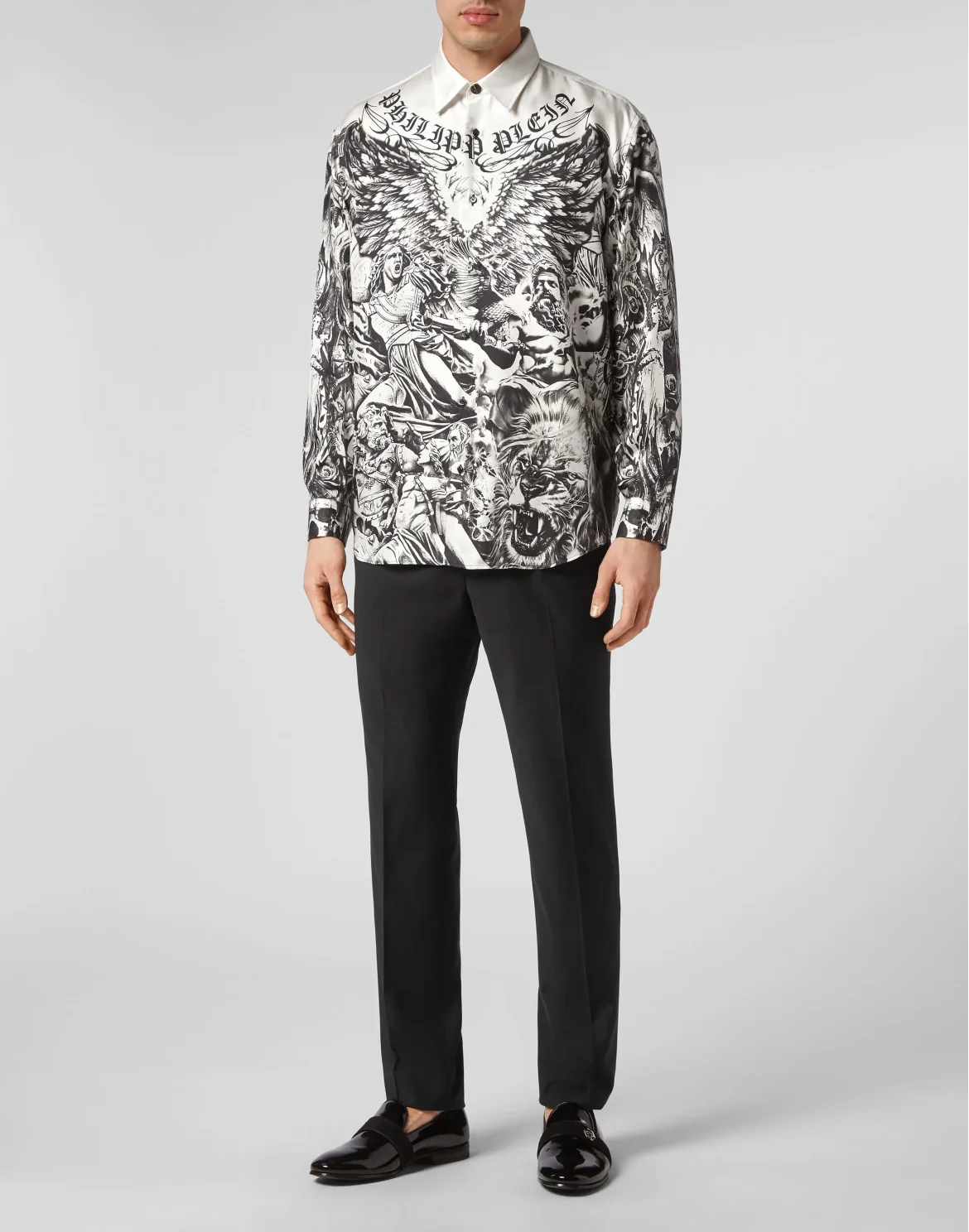 Silk Dandy Shirt Tattoo, цвет: Белый