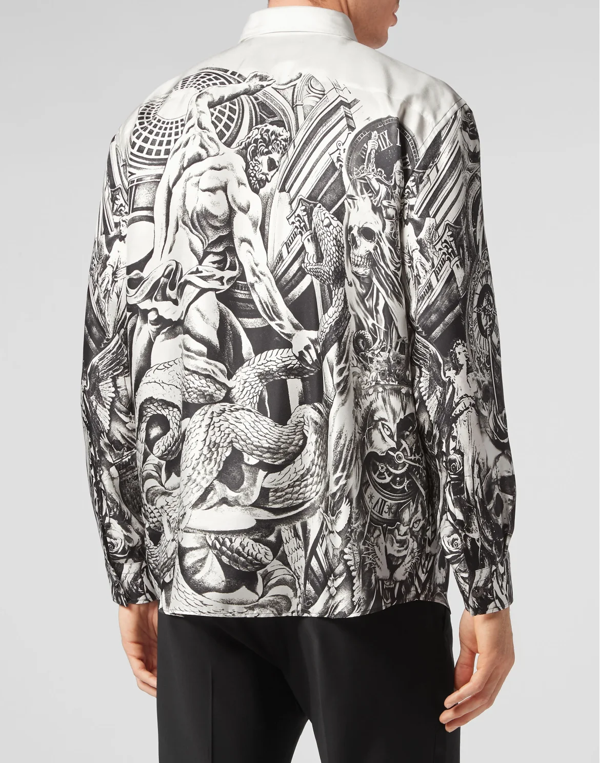 Silk Dandy Shirt Tattoo, цвет: Белый