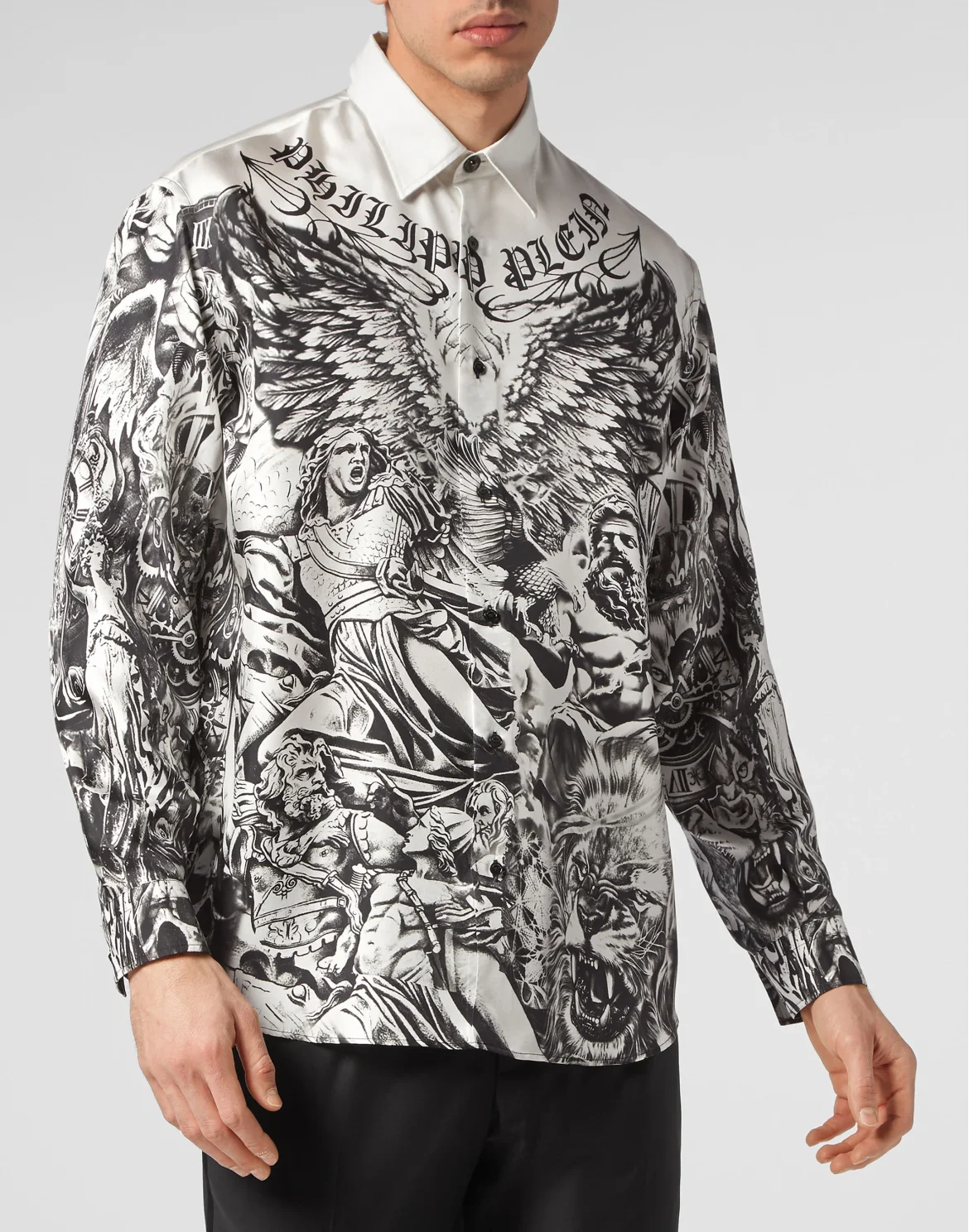 Silk Dandy Shirt Tattoo, цвет: Белый