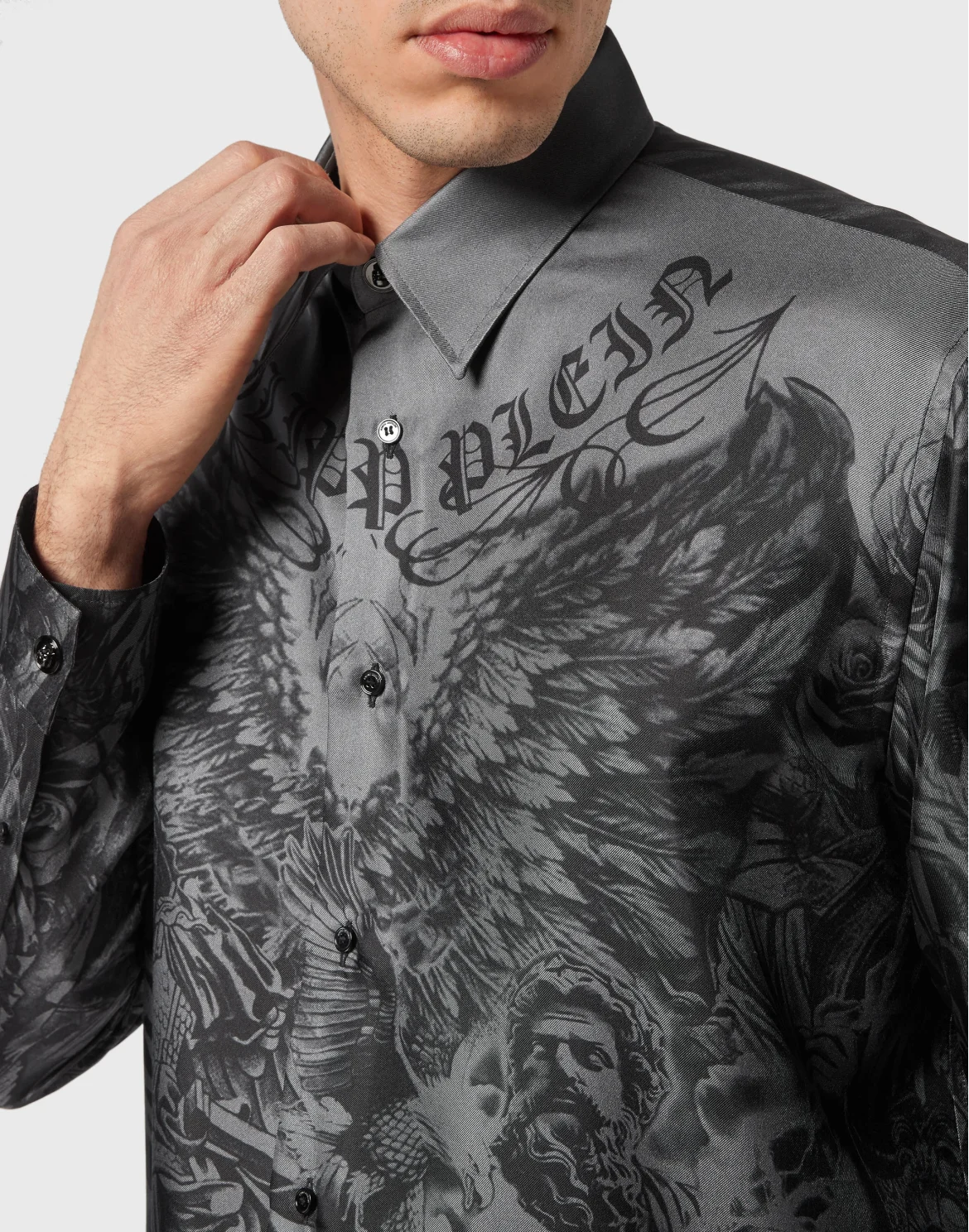 Silk Dandy Shirt Tattoo, цвет: Черный