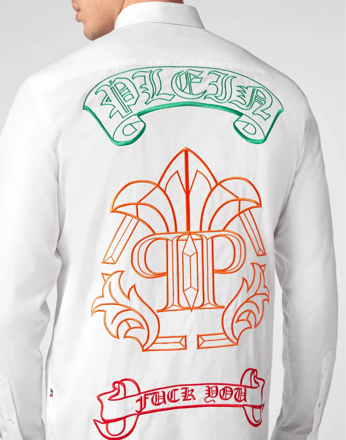Shirt Sugar Daddy Cut LS Gothic Banner, цвет: Белый