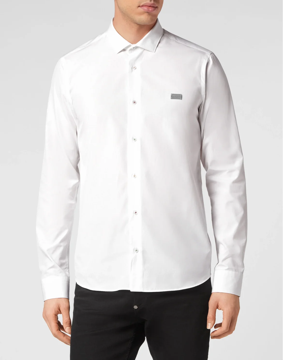 Shirt Sugar Daddy Cut LS Gothic Banner, цвет: Белый