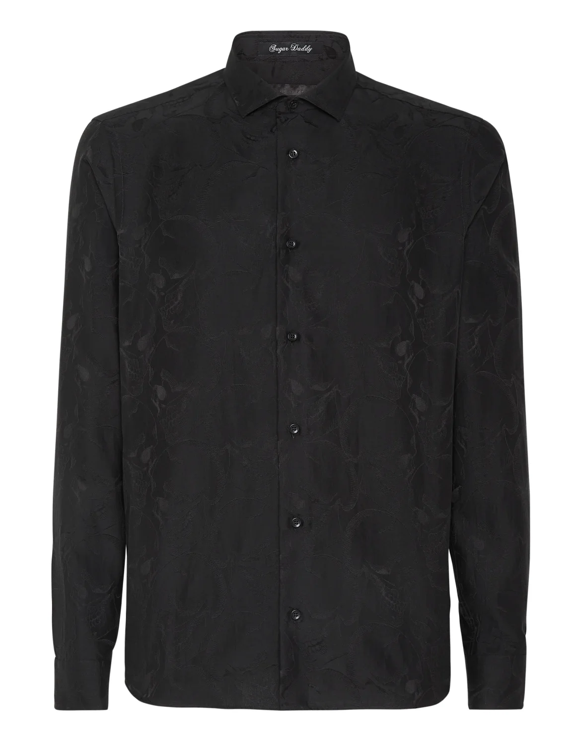 Jacquard Shirt Sugar Daddy Cut LS Skull, цвет: Черный
