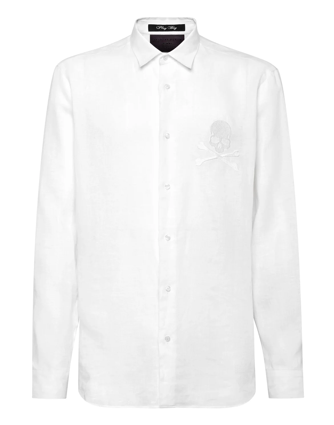 Shirt Playboy Cut LS Skull&Bones, цвет: Белый