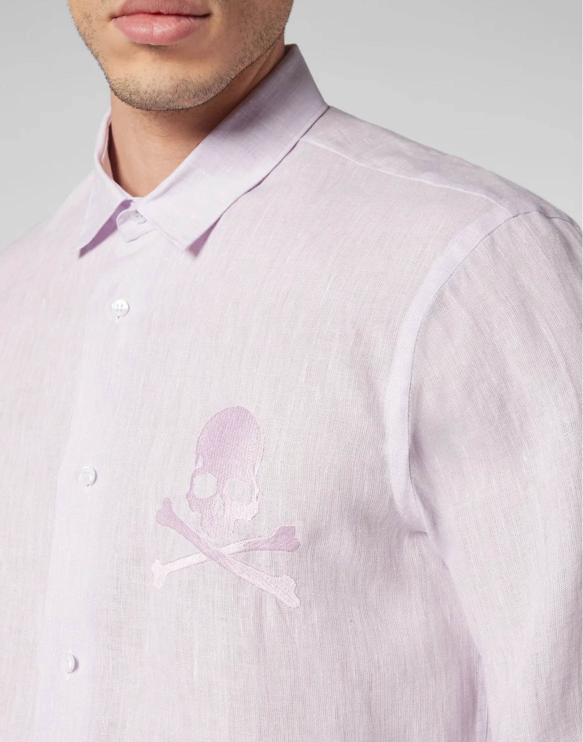 Shirt Playboy Cut LS Skull&Bones, цвет: Розовый