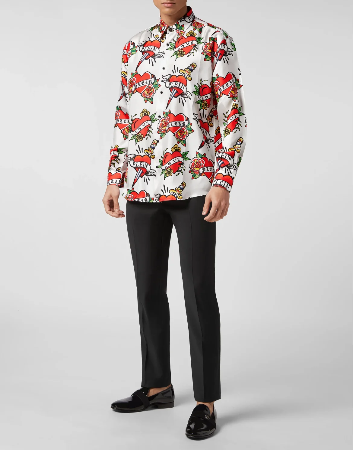 Silk Dandy Shirt Love, цвет: Белый