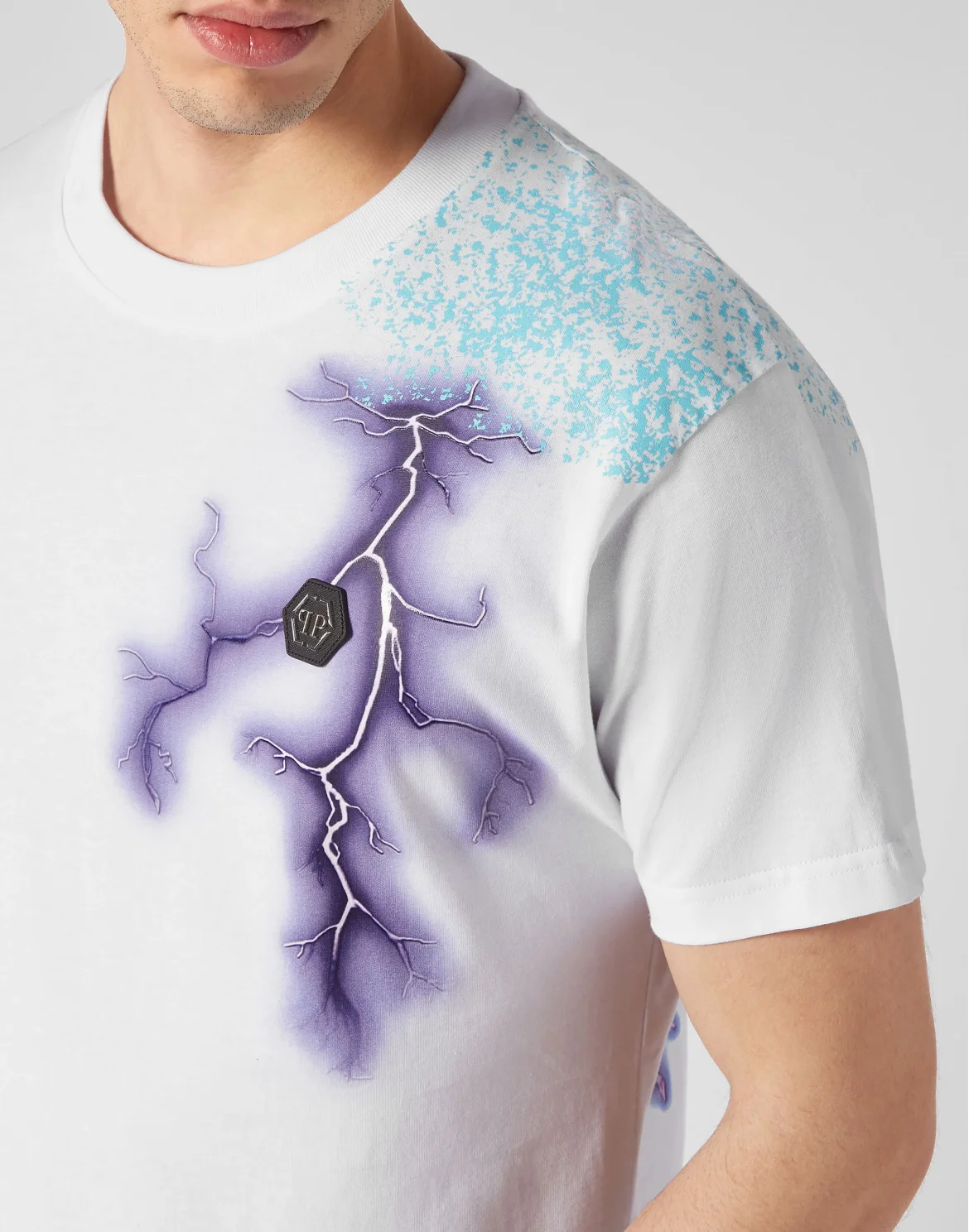 T-shirt Round Neck SS Gothic Plein, цвет: Белый