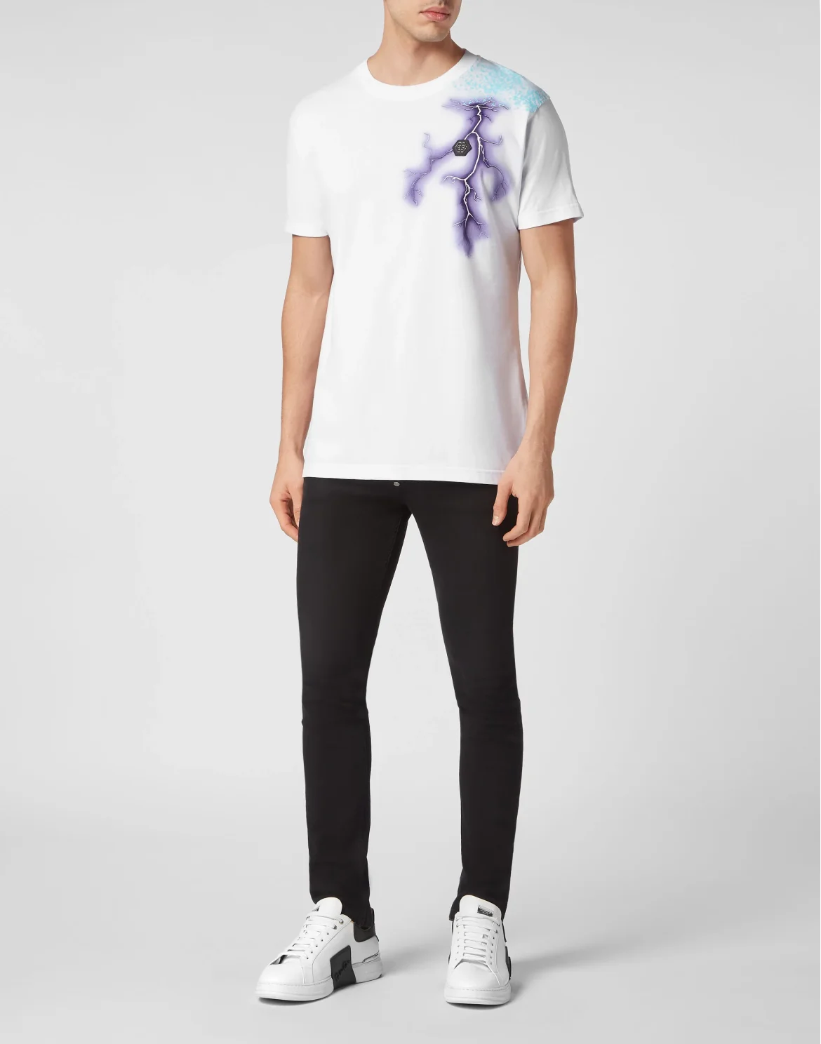 T-shirt Round Neck SS Gothic Plein, цвет: Белый