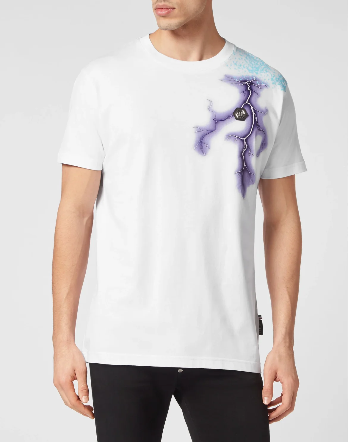 T-shirt Round Neck SS Gothic Plein, цвет: Белый