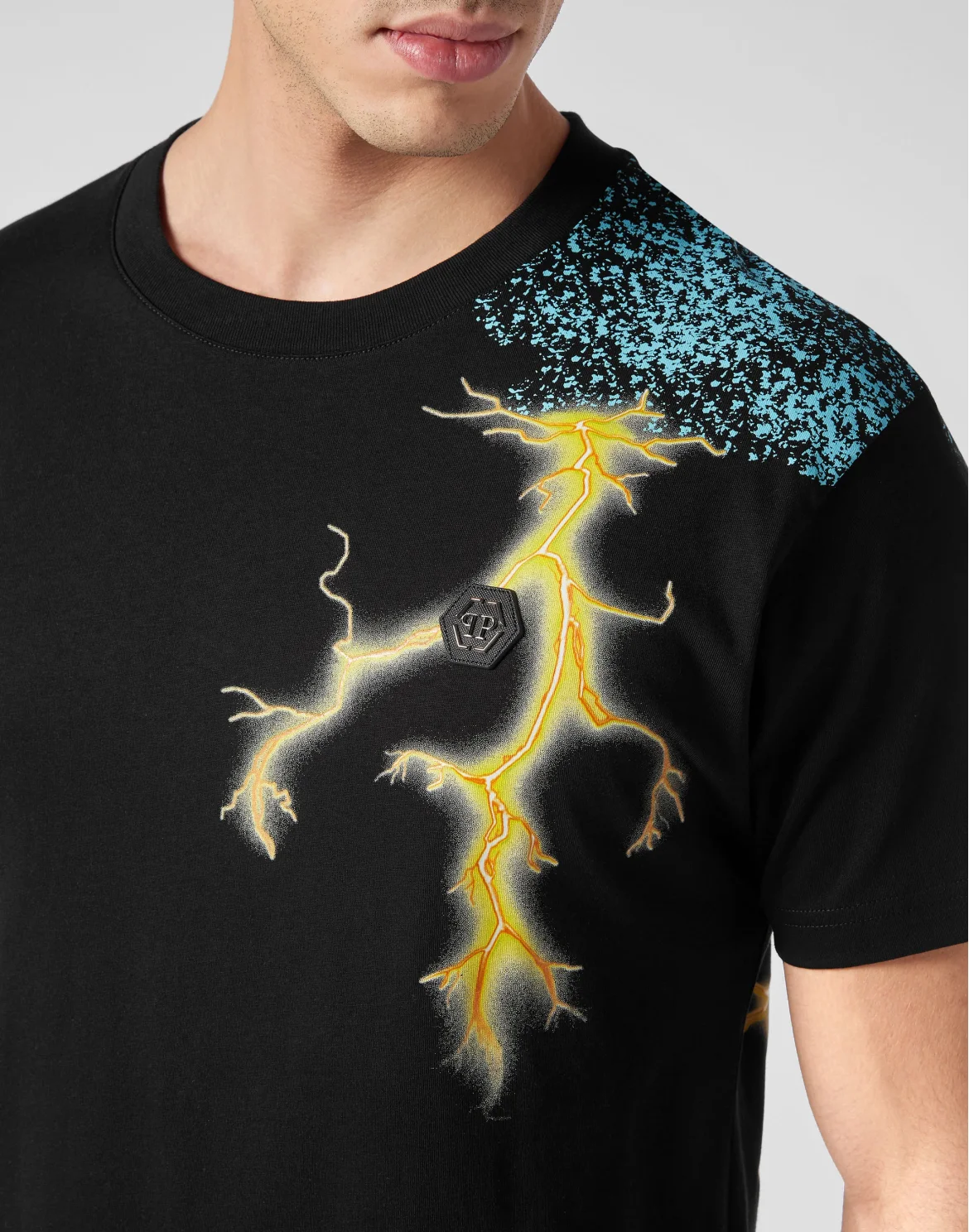 T-shirt Round Neck SS Gothic Plein, цвет: Черный