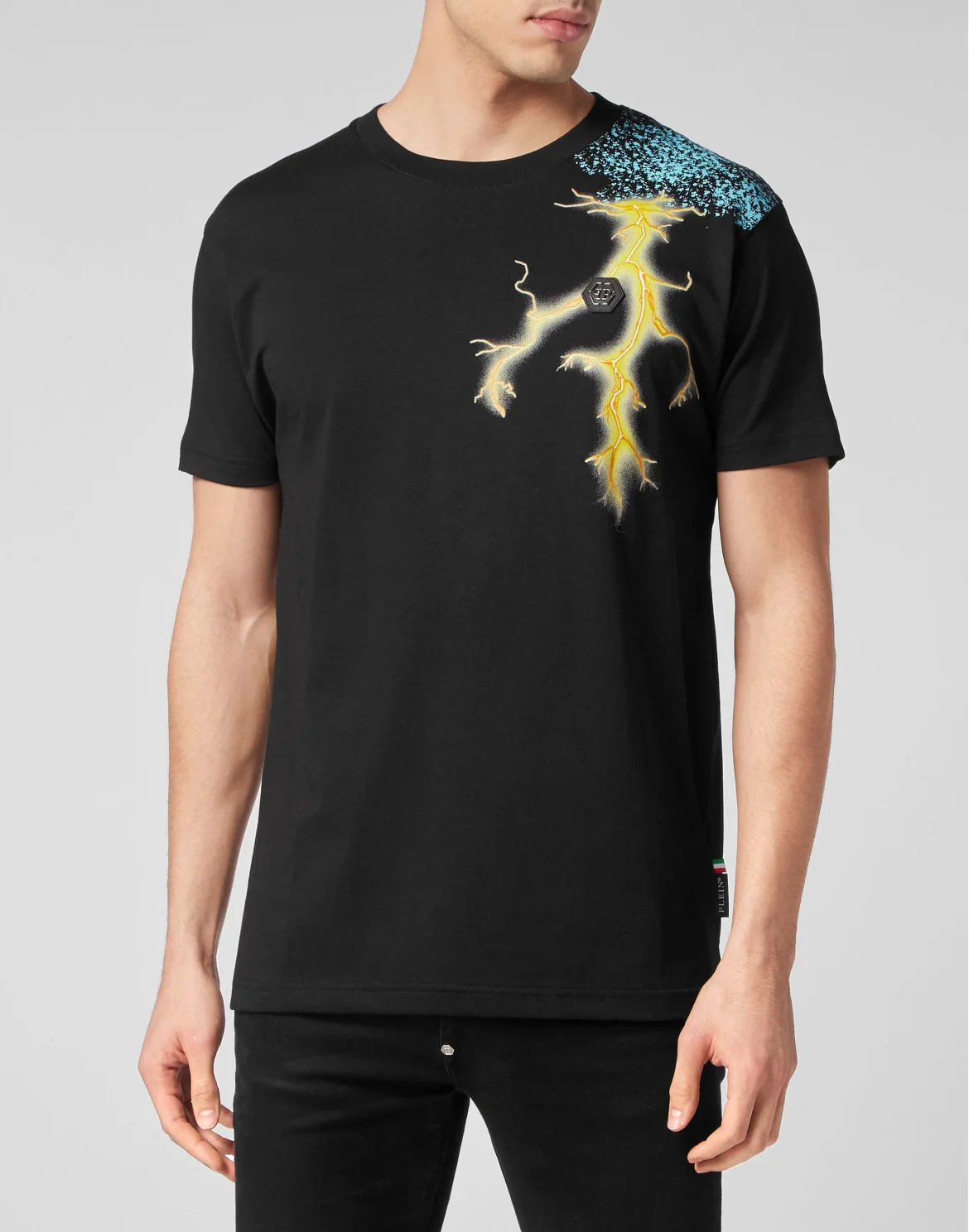 T-shirt Round Neck SS Gothic Plein, цвет: Черный