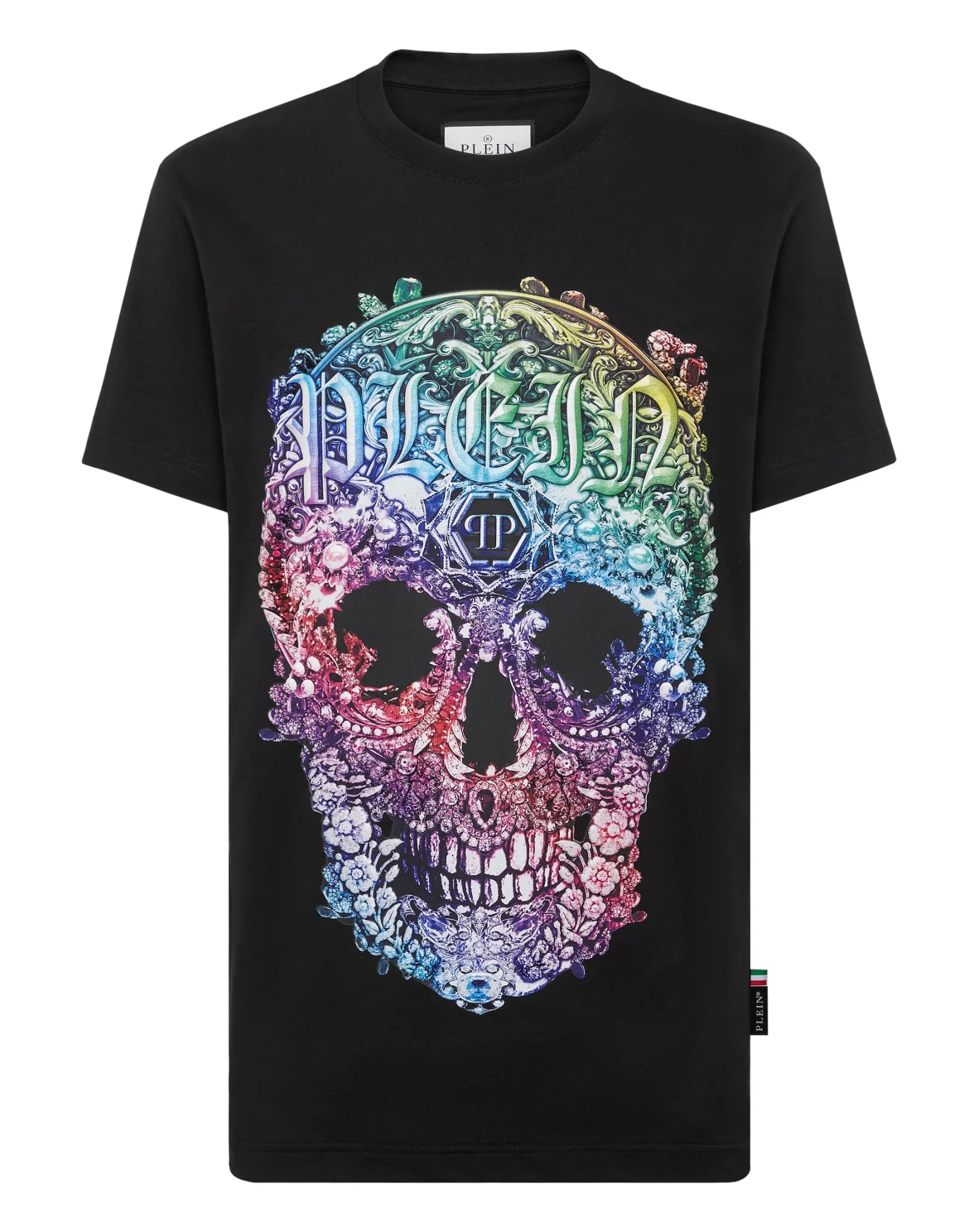 T-shirt Round Neck SS Baroque Skull, цвет: Черный