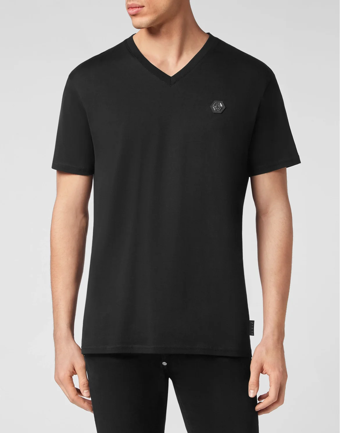 T-shirt V-Neck SS Gothic Plein, цвет: Черный