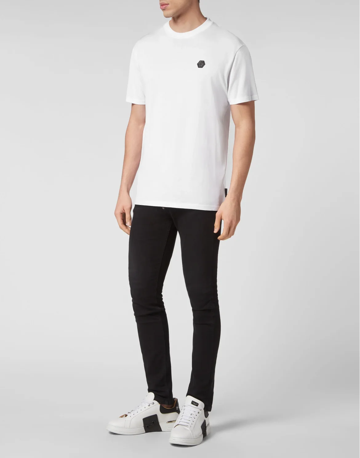 T-shirt Round Neck SS Gothic Plein, цвет: Белый