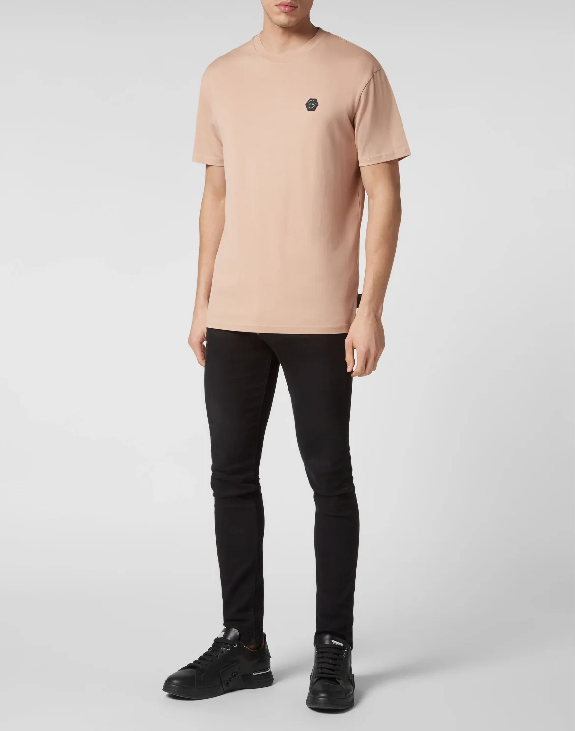 T-shirt Round Neck SS Gothic Plein, цвет: Бежевый