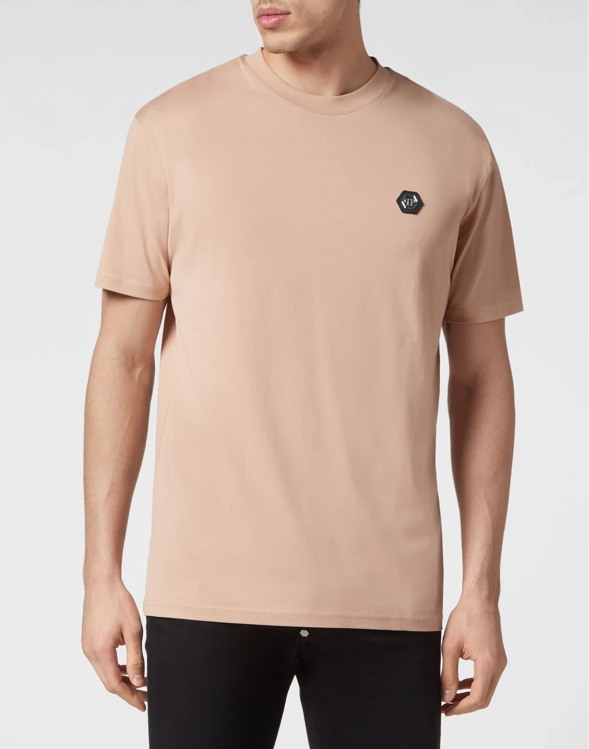 T-shirt Round Neck SS Gothic Plein, цвет: Бежевый